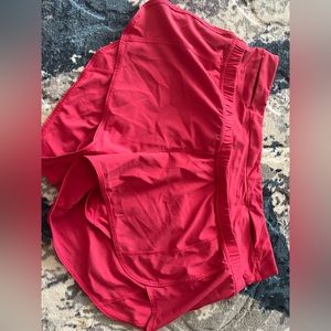 Pink lululemon shorts